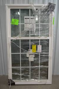lot 295 image: Pella Double Hung Window, 37x65.5 in, Advanced Low-E, White