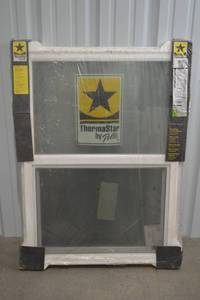 lot 296 image: ThermaStar by Pella 32x46 Vinyl Single Hung Window, Low-E, New