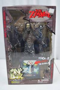 lot 130 image: Rob Zombie N The Box Jack-in-the-Box Figure NIB Art Asylum 2001