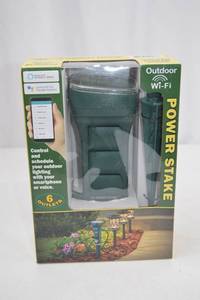 lot 197 image: Outdoor Wi-Fi Smart Power Stake with 6 Outlets, CE Smart Home