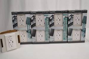 lot 223 image: Charging Essentials In-Wall USB A C Receptacles (5 Packs, 10 Outlets)