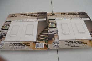 lot 243 image: CE Smart Home 3-Way Wi-Fi Smart Dimmer Light Switch 2-Packs