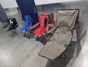 lot 303 image: Lot of 4 Camping Chairs