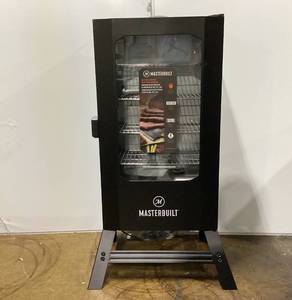 lot 405 image: Masterbuilt Digital 40-inch 970-Sq. in Black Electric Smoker #MB20070122
