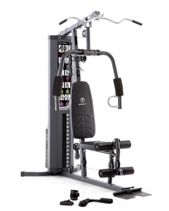 lot 10 image: Marcy 150 lb. Stack Weight Home Gym #MWM-4965SC Full Tricep Lat Butterfly Curl Gym