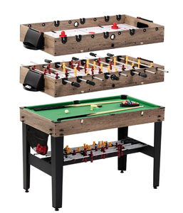 lot 15 image: MD Sports 3 in 1 Combo Air Powered Hockey, Foosball, and Billiard Game Table