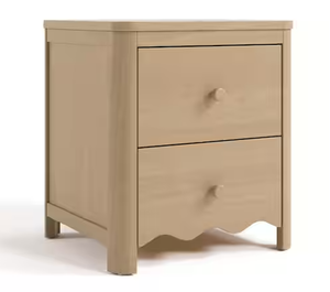 lot 117 image: Storkcraft Casablanca Driftwood 2 Drawer Nightstand