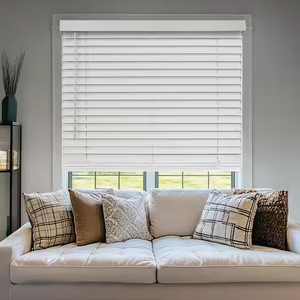 lot 207 image: LOT OF 3 Chicology Basic Collection Pre-Cut Cordless Room Darkening Faux Wood Blinds