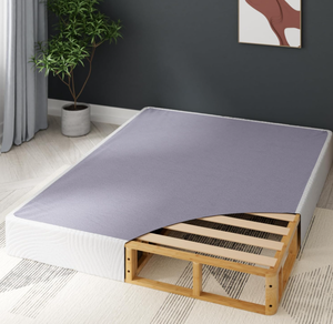 lot 114 image: Queen Size ZINUS Edgar 8 Inch Bamboo Box Spring, Mattress Foundation