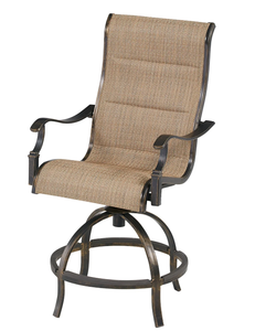 lot 429 image: 2PCS Hanover Contoured Sling Swivel Chairs