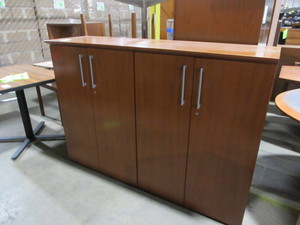 lot 232 image: GEIGER WOODEN STORAGE CABINET