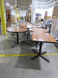 lot 320 image: ECA TABLES - WITH AND WITHOUT WHEELS