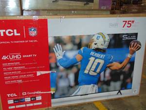 lot 9 image: 75 Inch TCL  S5-Series 4K UHD HDR LED Smart Google TV (2024) 75s551g