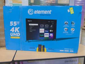 lot 24 image: 55 Inch Element E4AA55R LED 4K Smart Roku