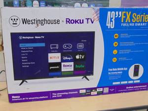 lot 31 image: 43 4K Ultra HD Smart Roku TV with HDR