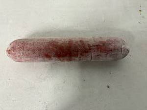 lot 4 image: A. 5.85lbs Summer Sausage