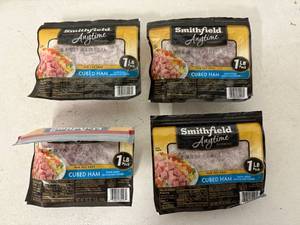 lot 9 image: L. 4x 16oz Cubed Ham