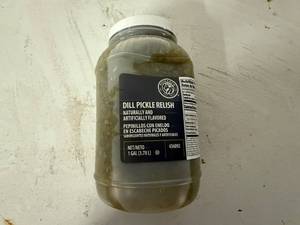 lot 23 image: JJ. 1 Gal Dill Pickle Relish