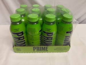 lot 64 image: 12x 16.9oz Prime Hydration-Lemon Lime