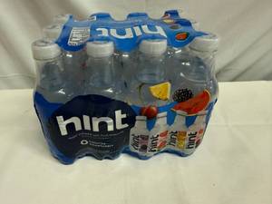 lot 80 image: MM. 12x 16oz Hint Water-Assorted 4 Flavors