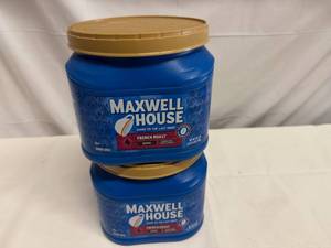 lot 90 image: 2x 25.6oz Maxwell House French Roast Coffee