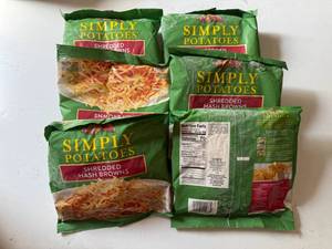 lot 114 image: BB. 6x20z Simply Potatoes Shredded Hashbrowns