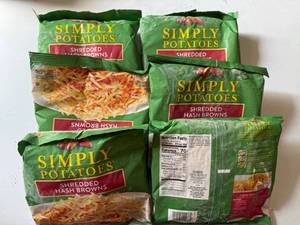 lot 116 image: BB. 6x20z Simply Potatoes Shredded Hashbrowns