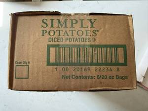lot 124 image: BB. 6x 20oz Simply Potatoes- Diced