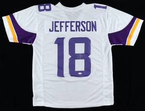 lot 8 image: Justin Jefferson Signed Jersey (JSA)