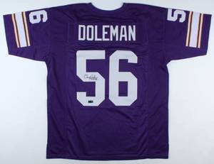 lot 17 image: Chris Doleman Signed Jersey Inscribed HOF 12 (Radtke)