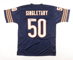 lot 20 image: Mike Singletary Signed Jersey Inscribed HOF 98 (JSA)