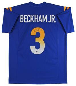 lot 22 image: Odell Beckham Jr. Signed Jersey (Beckett)