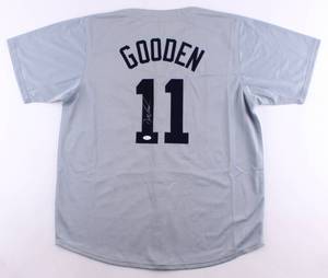 lot 27 image: Dwight Doc Gooden Signed Yankees Jersey (JSA COA)
