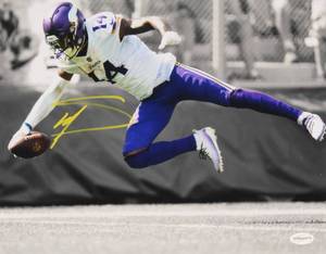lot 29 image: Stefon Diggs Signed Vikings 11x14 Photo (TSE COA)