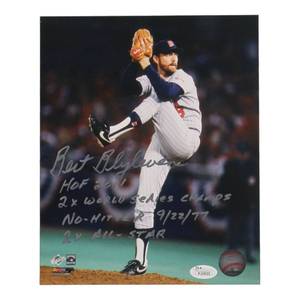 lot 31 image: Bert Blyleven Signed Twins 8x10 Photo with Multiple Career Stat Inscriptions (JSA)