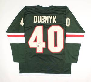 lot 32 image: Devan Dubnyk Signed Jersey (Beckett)