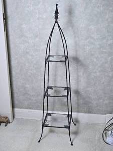 lot 133 image: Stylish Metal Frame Etagere Display Shelf