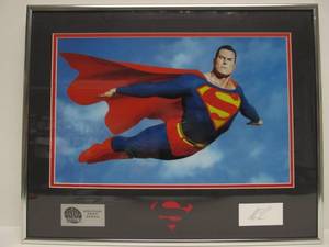 lot 22 image: Very Cool Framed Signed SUPERMAN DC Direct Signature Series Print - Peace on Earth - Signed by Alex Ross