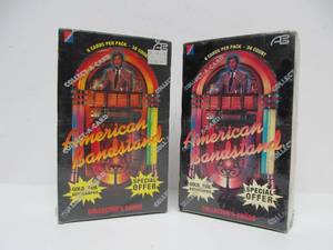 lot 163 image: 2 Brand New Sealed Boxes of American Bandstand Trading Cards