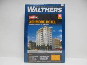 lot 93 image: Brand New Sealed WALTHER Cornerstone Ashmore Hotel HO Scale Building Model Kit