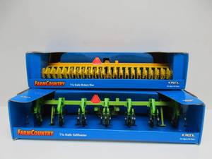 lot 96 image: 2 Brand New Large ERTL Farm Country Diecast Farm Implements 
