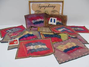 lot 101 image: Collection of Antique Tobacco Felts, Tags Cards etc