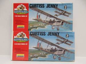 lot 128 image: 2 Lindberg CURTISS JENNY Airplane Models - One Sealed