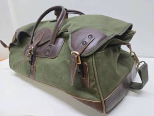 lot 214 image: Quality BOYT Green Canvas & Leather PakBag #2