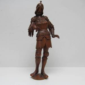 lot 194 image: Excellently Carved Old Vintage Medieval Wood Sculpture