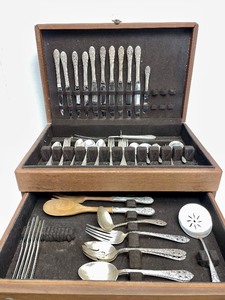 Set of Vintage Fine Arts 'Crown Princess' Sterling Silver Flatware
