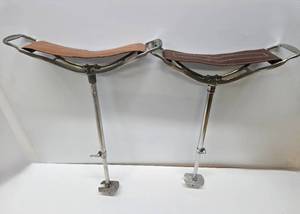 lot 276 image: Vintage Chrome & Leather NADCO Sports Canes 