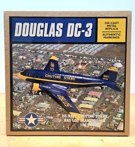 lot 288 image: Brand New in Box Diecast Metal Airplane - Douglas DC-3 US Navy Chuting Stars