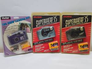 lot 328 image: 3 NOS Unopened Retro Film Cameras