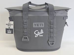 lot 308 image: Excellent Quality Brand New in Box YETI Hopper M30 Cooler  - Stoli Vodka